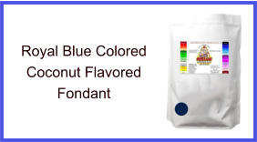 Royal Blue Coconut Fondant