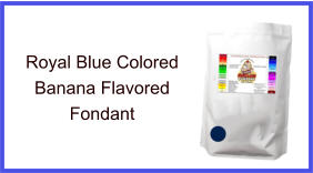 Royal Blue Banana Fondant