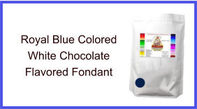 Royal Blue White Chocolate Fondant