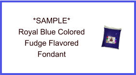 Royal Blue Fudge Fondant Sample