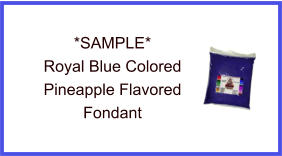Royal Blue Pineapple Fondant Sample
