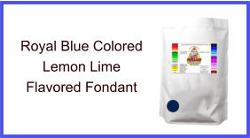 Royal Blue Lemon Lime Fondant