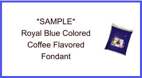 Royal Blue Coffee Fondant Sample