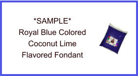Royal Blue Coconut Lime Fondant Sample