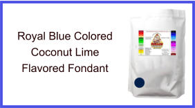 Royal Blue Coconut Lime Fondant