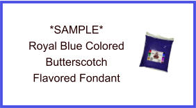 Royal Blue Butterscotch Fondant Sample