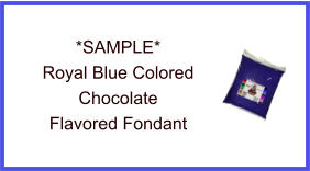 Royal Blue Chocolate Fondant Sample