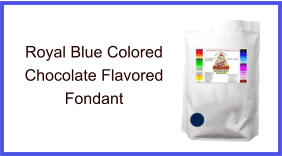 Royal Blue Chocolate Fondant