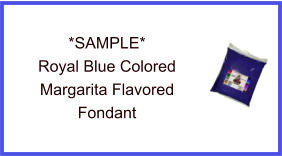 Royal Blue Margarita Fondant Sample
