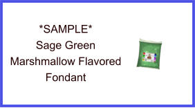 Sage Green Marshmallow Fondant Sample