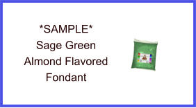 Sage Green Almond Fondant Sample