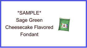 Sage Green Cheesecake Fondant Sample