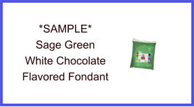 Sage Green White Chocolate Fondant Sample