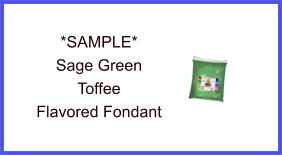 Sage Green Green Toffee Fondant Sample