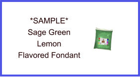 Sage Green Lemon Fondant Sample