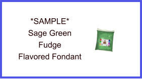 Sage Green Fudge Fondant Sample