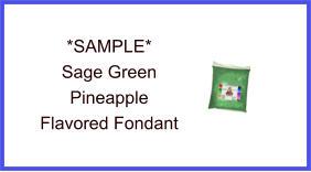 Sage Green Pineapple Fondant Sample
