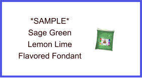 Sage Green Lemon Lime Fondant Sample