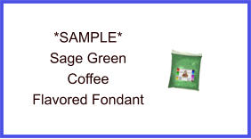Sage Green Coffee Fondant Sample