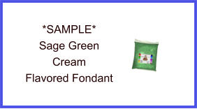 Sage Green Cream Fondant Sample