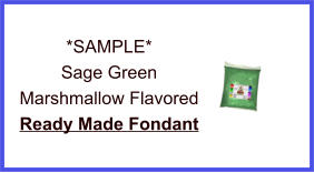 Sage Green Marshmallow Fondant Sample