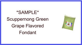 Scuppernong Green Grape Fondant Sample