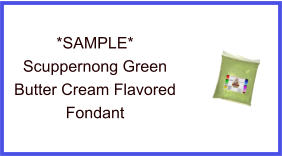 Scuppernong Green Marshmallow Fondant Sample