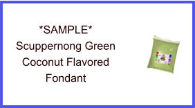 Scuppernong Green Marshmallow Fondant Sample