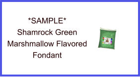 Shamrock Green Marshmallow Fondant Sample