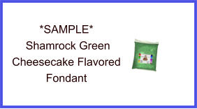 Shamrock Green Cheesecake Fondant Sample