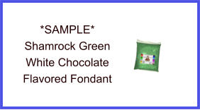 Shamrock Green White Chocolate Fondant Sample