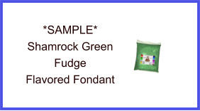 Shamrock Green Fudge Fondant Sample