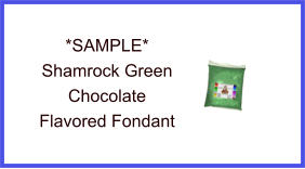 Shamrock Green Chocolate Fondant Sample