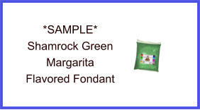Shamrock Green Margarita Fondant Sample