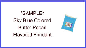 Sky Blue Butter Pecan Fondant Sample