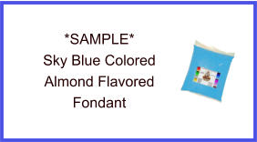 Sky Blue Almond Fondant Sample