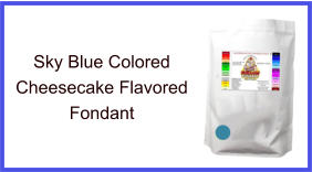 Sky Blue Cheesecake Fondant