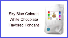 Sky Blue White Chocolate Fondant