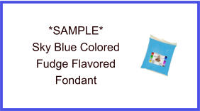 Sky Blue Fudge Fondant Sample