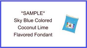 Sky Blue Coconut Lime Fondant Sample