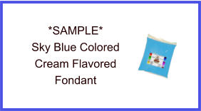 Sky Blue Cream Fondant Sample