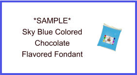 Sky Blue Chocolate Fondant Sample