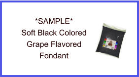 Soft Black Grape Fondant Sample