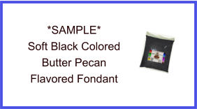 Soft Black Butter Pecan Fondant Sample