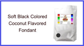 Soft Black Coconut Fondant