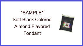 Soft Black Almond Fondant Sample