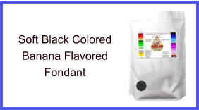 Soft Black Banana Fondant