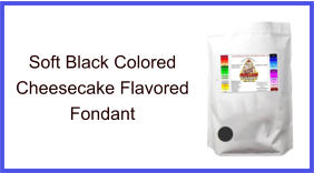 Soft Black Cheesecake Fondant