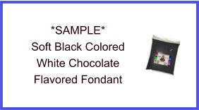 Soft Black White Chocolate Fondant Sample