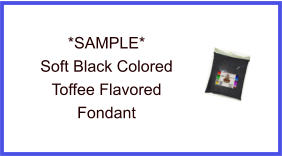 Soft Black Toffee Fondant Sample